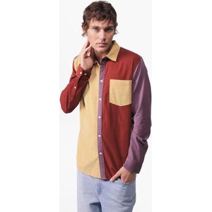 Sissy-Boy - Bordeauxrood colourblock overhemd