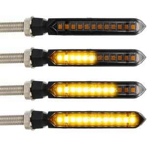 Dynamische Motor LED Knipperlichten - Richtingaanwijzers Motor - Universeel - Set van 2 stuks - 12V