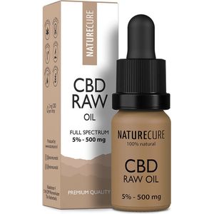 Nature Cure CBD/CBDA-olie RAW 5% - 500 mg- Full Spectrum  10 ml