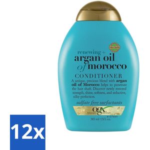 OGX - Argan Oil of Morocco - Conditioner - Extra Sterk - Hydrate & Revive - 385 ml - Voordeelverpakking - 12 stuks