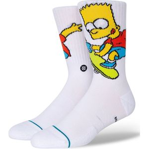 Stance Bart Simpson Crew Infiknit Sneaker Sokken - White - 43-47