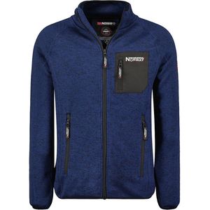 Fleece Vest Heren Blauw Met Borstzakje Geographical Norway - L