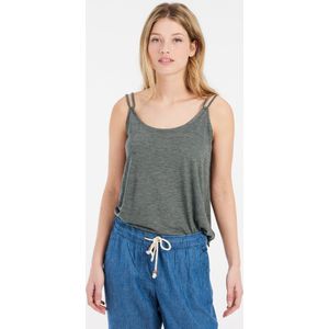 Protest Prtkae – Spaghetti top Dames – Ronde hals – Verstelbare bandjes – Huntergreen