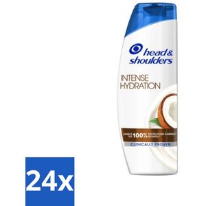 Head & Shoulders - Anti-Roos Shampoo - Intense Hydration - Met Kokosolie - 285 ml - Voordeelverpakking - 24 stuks
