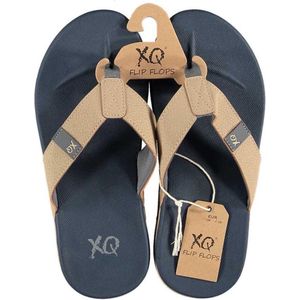 Xq Footwear Teenslippers Heren Polyurethaan Navy/beige Maat 42