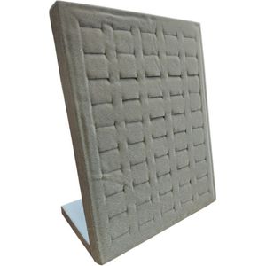 Sieradenhouder - Display voor 50 Ringen - Fluweel - 24x20x10 cm - Grijs