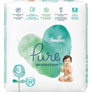 Pampers Pure Protection Maat 3 22 luiers