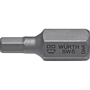 Wurth - Binnenzeskantbit 10 mm - Bit, binnenzeskant x 5 st -