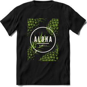 Aloha Hawaii | TSK Studio Zomer Kleding  T-Shirt | Groen | Heren / Dames | Perfect Strand Shirt Verjaardag Cadeau Maat XXL