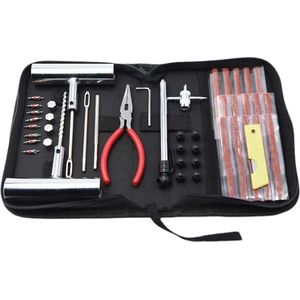 Banden Reparatieset - Complete Set - Proppenset - Inclusief Handige Opbergtas - Reparatieset voor Motor Brommer of Auto