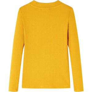 Kindershirt Lange Mouwen Oker - Maat 116