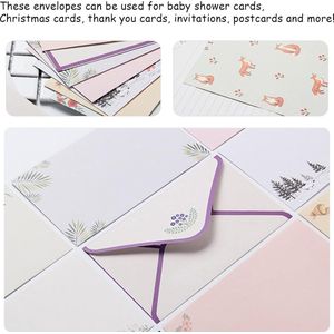 Briefpapier en envelop, 90 stuks enveloppen, briefpapierset, schrijfpapier motiefpapier, briefpapier sets, 60 schrijfpapier, 30 enveloppen, cadeau voor uitnodigingen, vintage bloemendesign (A)