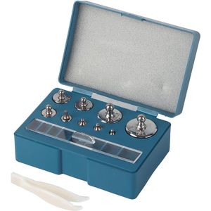 EGoods - Kalibratie Gewicht Set 17 stuks 10mg-100g met opbergdoos en pincet voor sieraden schaal algemene laboratorium
