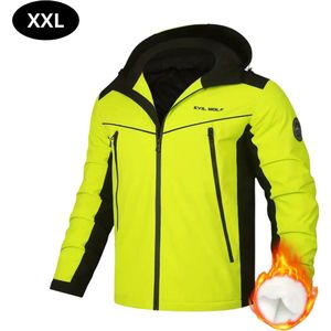 Livano Skipak - SkiBroek - Skijas - Ski Suit - Wintersport - Heren - 2-Delig - Fluoriserend Groen - Maat M