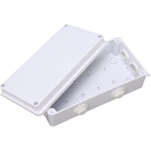 Junction Box 200x100x70mm - IP65 Weatherproof - Sturdy ABS Plastic - DIY Universal Electric Boxes - Project Case - Project Enclosure met Rubber Plug - Elektronische Behuizing