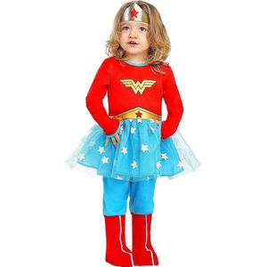 FUNIDELIA Wonder Woman kostuum voor baby - 6-12 mnd (69-80 cm) - Rood