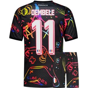 Frankrijk Voetbaltenue Dembele - Gaming - Voetbaltenue Kinderen - Shirt en Broekje - Jongens en Meisjes - Volwassenen - Heren en Dames-116