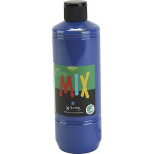 Greenspot plakaatverf. matt. donkerblauw. 500 ml/ 1 fles
