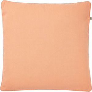 Dutch Decor JAVA - Kussenhoes katoen 50x50 cm - koraal - roze - effen - pasteltint - met rits