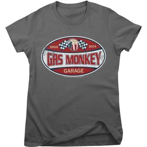 Gas Monkey Garage Damen T-Shirt Since 2004 Label Girly Tee GMG-5-GMG019-H92-12 DarkGrey-S