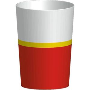 Zak Designs Riviera Drinkbeker - 300ml - Wit/Rood