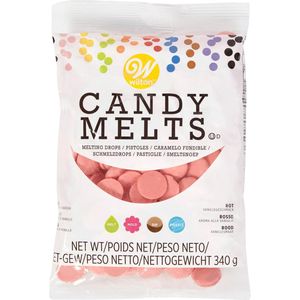 Wilton Candy Melts Smeltsnoep - Smeltchocolade Deco Melts - Lichtrood - 340g