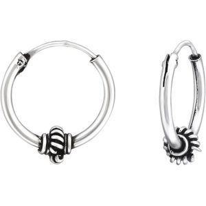 Aramat Jewels Oorringen - Zilveren Bali Oorringen - Stijlvol en Veelzijdig - Zilver - Mannen - Kinderen - 2