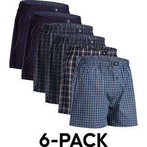 DANISH ENDURANCE Losse Biologisch Katoen Boxershorts Heren Onderbroeken - knoopgulp - 4 pack of 6-pack - Maat L