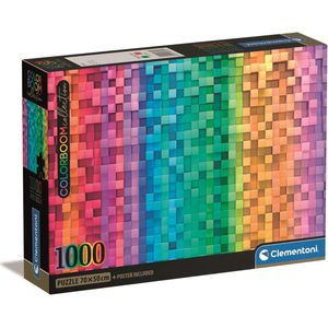 Clementoni Legpuzzel - Colorboom Collection Pixel - Puzzel 1000 stukjes - 70 x 50 cm - Voor Volwassenen en Kinderen vanaf 14 jaar