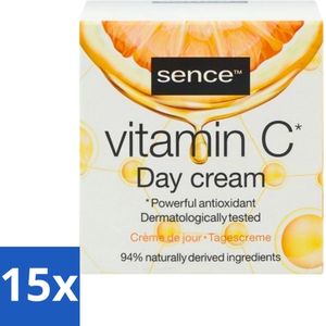 Sence - Vitamine C - Dagcrème - Stralende Huid - 50 ml - Bulkverpakking - 15 stuks