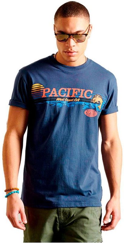 Superdry - Frontier - T-shirt - Ronde Hals - Korte Mouwen - Geëxtraheerd Patroon