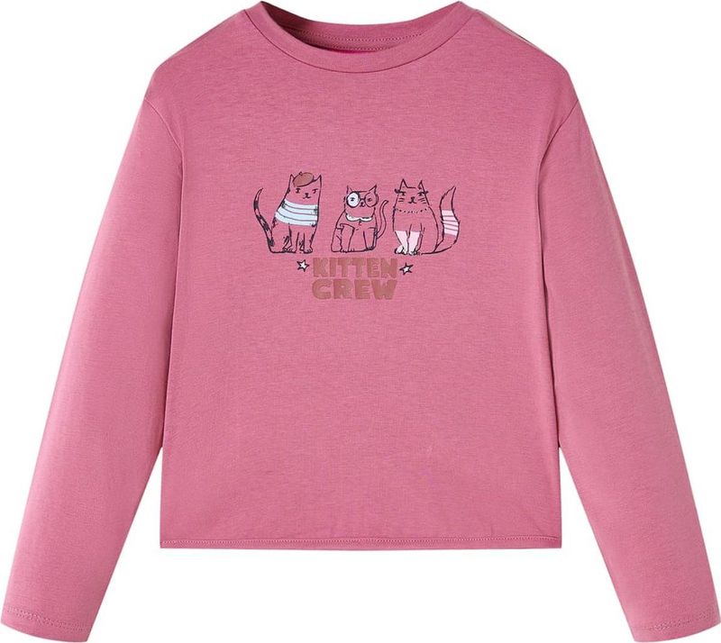 vidaXL - Kindershirt - Frambooskleurig - Lange Mouwen