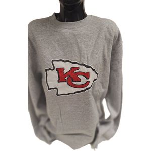 KANSAS CITY CHIEFS- CREWNECK-SWEATER- GREY-XL
