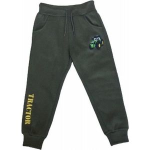 S&c Joggingbroek met geborduurde trekker / tractor - groen/geel - John Deere - maat 98/104 (4) H131