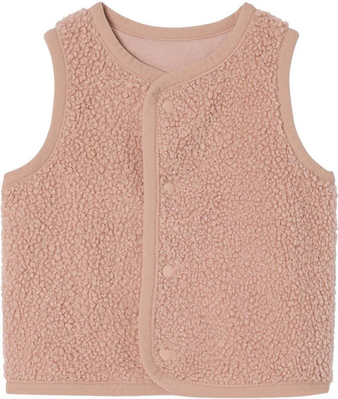 Mouwloos Baby Vest - Imitatiebont - Roze