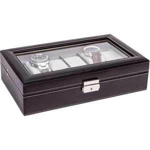 LA ROYALE Horlogebox Classico 12  - Zwart - 12 Horloges