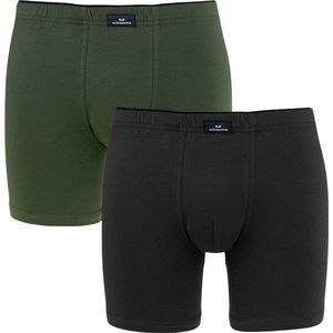 Götzburg 2P long boxers basic zwart & groen - XL