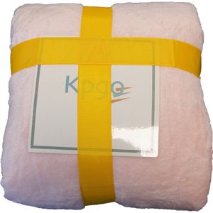 b'Cuddle Hoodie - Plaid met mouwen - Hoodie deken - Babyroze'