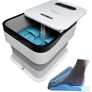 Health Bay® 360º Massage Voetenbad – Voetenbad met Massage & Verwarming tot 48℃ – Shiatsu & Airbag Massage – Automatisch Opvouwbaar Voetenbad