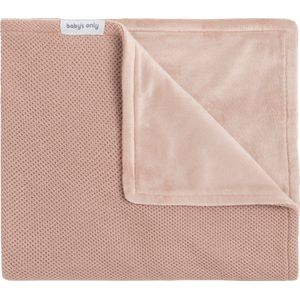 Baby's Only Gebreide wiegdeken soft - Baby deken Classic - Dekentje voor meisjes - 1.1 TOG - 70x95 cm - Tuscany Roze - Superzachte voering