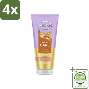 Andrélon – Haarmasker WOW – Oil & Care – 180 ml - Voordeelverpakking - 4 stuks - Haarmasker - Haar verzorging
