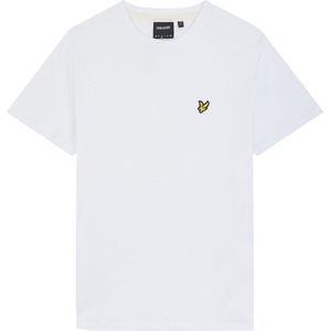 Lyle & Scott Slub T-shirt Polo's & T-shirts Heren - Polo shirt - Wit - Maat XL