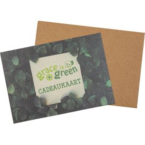 Grace is Green Cadeaukaart - €15 - Duurzaam Cadeau - Giftcard - Milieuvriendelijk Geschenk