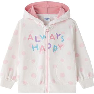 Newness - vest met capuchon - meisjes - stippen - maat 110