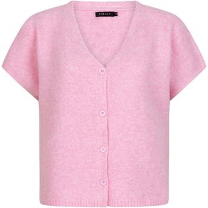 Ydence Cardigan Amelie Tops & T-shirts Dames - Shirt - Lichtroze - Maat XS