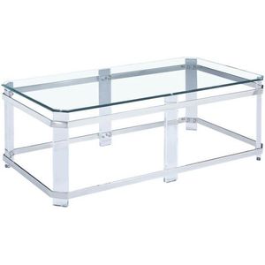 Linne Salontafel Clear Silver 130CM