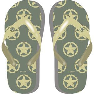 Arditex Teenslippers Military Junior Donkergroen Maat 30