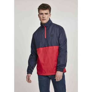 Urban Classics Jacket -XL- Stand Up Collar Pull Over Blauw/Rood