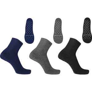 Pierre Cardin Huissokken anti slip - 3 Paar - Antislip sokken - ABS - maat 35-41