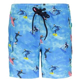 Just Beach Jongens accessoires Just Beach Boys long swimshort with ao Surfers ao 128